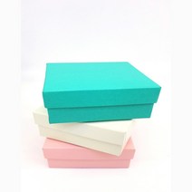 바미샵 3색 민자 파스텔 세트 케이스 주얼리 선물 사은품용 b0675, 아이보리9x9, 1개