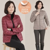 애비뉴투지 엄마옷 차이나 경량 오리털 여성 가을 겨울 패딩 점퍼 숏 재킷 J10031 50대 60대 중년여성