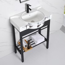 간이 카운터 세면대 싱크대 욕실 하부장 탑볼 세면장, 65cm