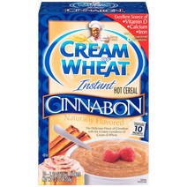 건강한 다이어트식품 Cream of Wheat 인스턴트 핫 시리얼 시나본 35g(1.23온스) 패킷 10개, 1.23 Ounce (Pack of 10)