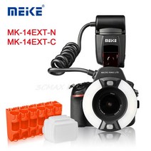 MEIKE MK-14EXT-N/C 링 플래시 라이트 GN14 캐논 니콘 D80 D300S D600 D700 D800 D800E D3100 D3400 6D 7D 60D 70D 700, [02] for Canon
