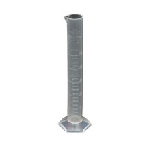 메스실린더 학교 실험실 연구소 과학실 플라스틱 눈금 계량 PVC 실험기구 준계기 50ml
