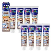 애경 2080 키즈치약 75g 6-9세 소다버블 어린이 치약, 8개