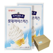 [짱구아이스크림] 롯데 스노블 아이스믹스 바닐라 2박스 20팩 아이스크림, 2box, 1000ml