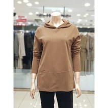 지센22FW 여성 로고 후드 긴팔 티셔츠(LSTSMA77BR)