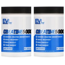 Evlution 크레아틴 5000 Monohydrate 300G 2개 Aa11922 Global Brand 해외 현지 구매