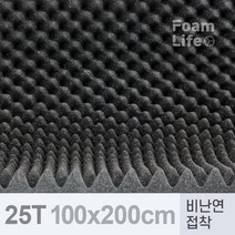 방음재 방음스펀지 비난연 접착 25Tx1000x2000
