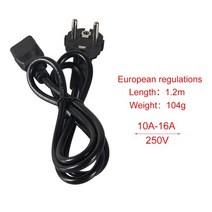 kingroon eu 미국 영국 cn 전원 케이블 1.2m 250v 10a 프로젝터 pc 모니터 3d 프린터 용 전원 공급 장치 케이블, 1.2m EU 케이블