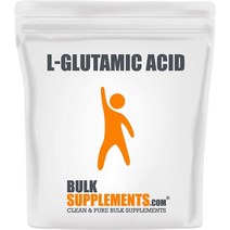 미국직구 Bulksupplements L-글루타민산 남성용 아미노산 여성용 아미노산 미용 (1kg), 수량, 상세참조