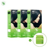 TS 더착한염색 120gx3개+TS샴푸6gx10개, 7호 연한갈색 x3개+TS샴푸6gx10개