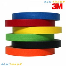 [airistore] 3M 칼라 종이 마스킹테이프 15mm x 40M 6색 택1, 3M 노란색