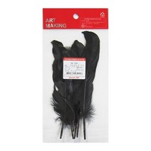 거위깃털중검정18-20cm 새깃털