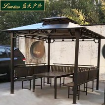 조립식정자 텐트 정원테라스 옥상 원두막 팔각정 조립, 3x3m 4기둥 파빌리온
