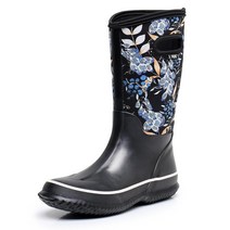 WTW 여성용 고무 레인 부츠 방수 단열 네오프렌 정원 Muck 부츠 여성.. 정품보장, Blue Berry