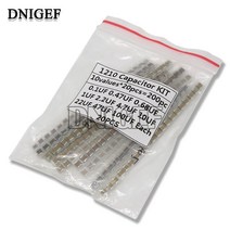 SMD 커패시터 모듬 키트 샘플 키트 전자 DIY 키트 10 개 * 20 개 = 200 개 1210 100nF ~ 100uF