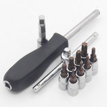 1pc torx 스크루 드라이버 비트 비트 14 인치 드라이브 소켓 알렌 키 래칫 소켓 렌치 어댑터 t8 t10 t15 t20 t25 t27 t30 t40, 11pcs 패키지