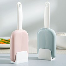 PKFARM 1+1 밥주걱 + 거치대 1세트 주방 밥주걱 꽂이 거치대 주걱보관함, 2SET, 그레이+그레이