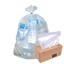 디에스 NEW 롤 비닐봉투20L~100L 투명/검정, 80L -1개, 50매입(투명)