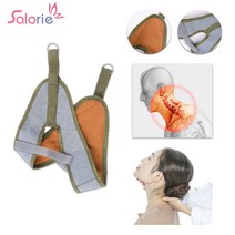 경추 견인 캔버스 벨트 슬링 트랙터 스트레치 밴드 의자 두꺼운 후드 목 관리 도구 홈 의료, 단일옵션