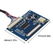 가전제품 전자기기 1 세트 표준 20 핀 채널 LVDS 입력-50 TTL 포트 출력 드라이버 컨트롤러 보드 모듈 케이블 포함