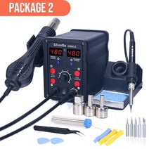 납땜인두기 무선인두기 가스인두기 실납 땜납 납땜기 납땜 2 인 1 핫 에어 건 솔더 디, 7.package 2 - 230VUK