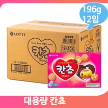 초코과자 롯데 칸쵸 196gx12입 아이 어른 과자 간식