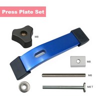 목공 T 트랙 슬라이더 M8 나사 너트 톱 테이블 작동 T-슬롯 목재 작업 DIY 도구 용 클램프, 03 1 Set blue