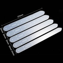 가죽공예도구 DIY 타공 펀치 세트 5 개대 diy 플라스틱 벨트 버클 헤드 엔드 펀칭, 하얀