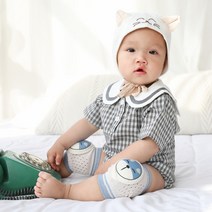 푹신한 걸음마 애기 무릎 보호 대 출산선물 돌선물, 색상, 무릎보호대 핑크