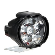 4PCS 6LED 바이크 오토바이 헤드 라이트 12V 15W 방수 보조 LED 스포트 램프 Motobike 스타일링 장식 모토 장비 악세사리, [01] 1PC