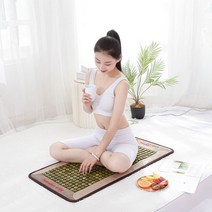 가정용 마사지 매트 온열 건강매트 찜질기 원적외선 음이온 열 패드 핫 스톤 마그네틱, 220v, 우리 플러그