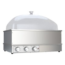 가정용 스텐 빵 반죽 제빵 발효기 홈베이킹 요구르트 시간 온도 조절 발효, 대형 (59x43cm)