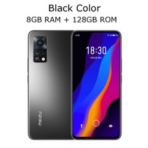 핸드폰 싸게 사는 법 원래 meizu 18x 5g 스마트 폰 금어초 870 옥타 코어 6 67quot 2400x1080p 화면 고속 충전기 8GB 128GB 휴대폰, meizu 45w 충전 추가, 블랙 8g 128g