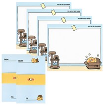 [춘식이 미니 편지지 세트/ 편지지 4매+봉투 2매] 롤링페이퍼 생일편지 100일편지 어버이날편지지 군대편지 남자친구생일편지 남자친구편지 여자친구생일편지 스승의날편지지 특별한편지지, 블루