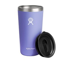 HydroFlask 올 어라운드 텀블러 루파인 20온스 486410, White_16 Oz Black Lid