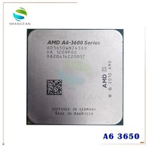 amd a6-3600 a6 3650 a6-3650 2.6ghz 100w 쿼드 코어 cpu 프로세서 ad3650wnz43gx 소켓 fm1905pin