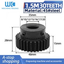 웜기어 베벨기어 톱니바퀴 5mod 기어 피니언 30 이빨 블랭크 1 개 10mm 홀 스퍼 정밀 기계 45 주파수 경화, 03 30T hole10mm, 03 30T hole10mm