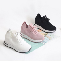 오너클랜 라이프스타일 슈즈운동화 스판니트 굽7.5cm 스니커즈