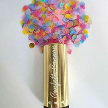 메탈릭 골드 색종이 파티 포퍼 대포 휴대호환용 불꽃 놀이 웨딩 댄스 크리스마스 생일 KTV 새해 축하 1 개, 08 03