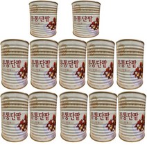 대상에프엔비 복음자리 통통단팥 850g 12통 국내산 복음자리 팥 팥빙수 재료, 12개