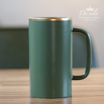 [바보사랑] 골드라인 무광칼라 롱머그 500ml_카키, 상세 설명 참조