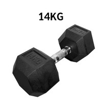 헬스프라자 육각아령고무덤벨(RD) 3kg부터~20kg까지 2개 1조, 블랙(2개 1세트)+추가배송비 별도 부과(+3000), 14kg