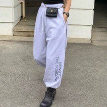 로니쁘 레브시티 레터링빅조거팬츠