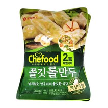 롯데 쉐푸드 쫄깃 롤만두 360gx2개/특별기획 에어프라이어 떡볶이 분식 만두국 찐만두 홈파티음식 가정간편식, 1봉지, 360g