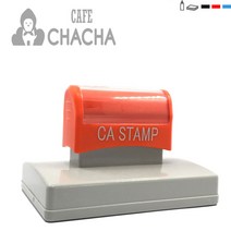 [파고앤랩스] 고급 만년 스탬프 도장 주문 제작 130X43mm 대형 스템프 맞춤 만들기, 빨강
