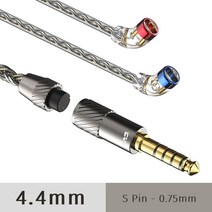 CVJ TS800 200 코어 실버 심은 업그레이드 오디오 케이블 이어폰 HIFI 와이어 전환 가능한 플러그 S-2Pin 2.5mm 3.5mm 4.4mm, S-PIN-4.4MM