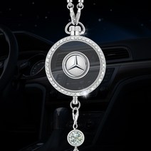 차량용 방향제 차량용품 고급 자동차 내부걸이 향수 로고 펜던트 다이아몬드 큐빅, 벤츠 개, 1개