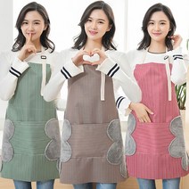 타올패브릭 방수 앞치마/어린이집/꽃집/카페/공방/주방/바리스타/원피스형, 타올 패브릭 방수앞치마 브라운