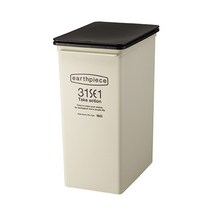 Like-it 31SE1 카페휴지통 (분리수거함), 아이보리, 푸쉬25L