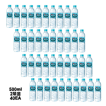 농심 백두산 백산수 생수 500ml 40병 40개 2묶음 2박스 두묶음, 농심 백산수 500ml 40개 2묶음